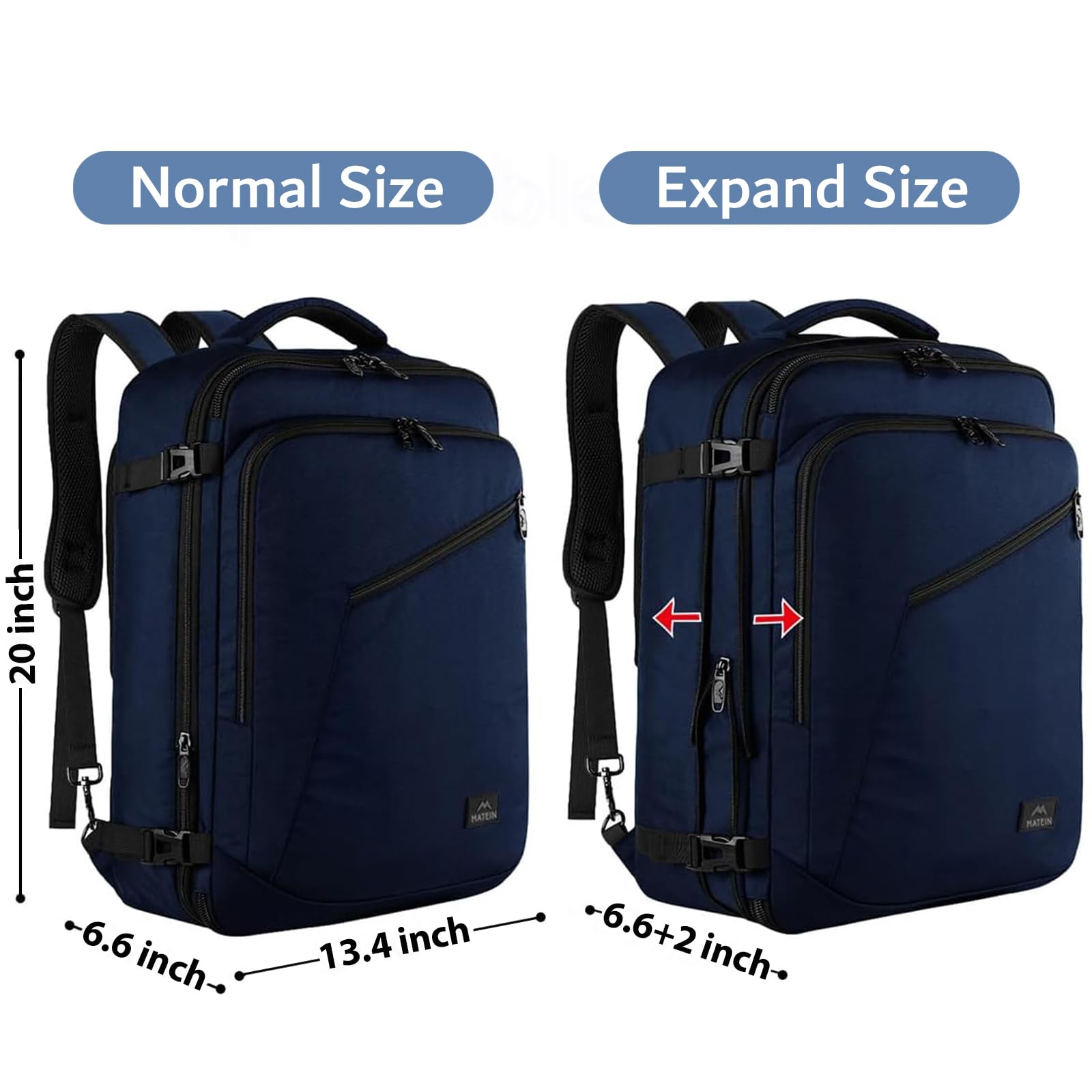 Foto 6 pulgar | Mochila De Viaje Matein Extra Grande Para Hombre Resistente Al Agua - Venta Internacional.