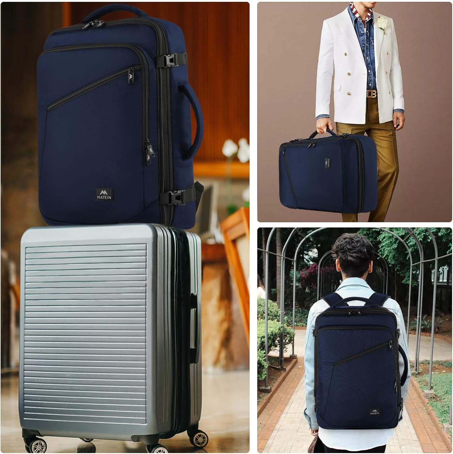 Foto 8 pulgar | Mochila De Viaje Matein Extra Grande Para Hombre Resistente Al Agua - Venta Internacional.