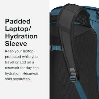 Foto 7 | Mochila de Viaje Osprey Farpoint Fairview Unisex con Circonita Roja - Venta Internacional