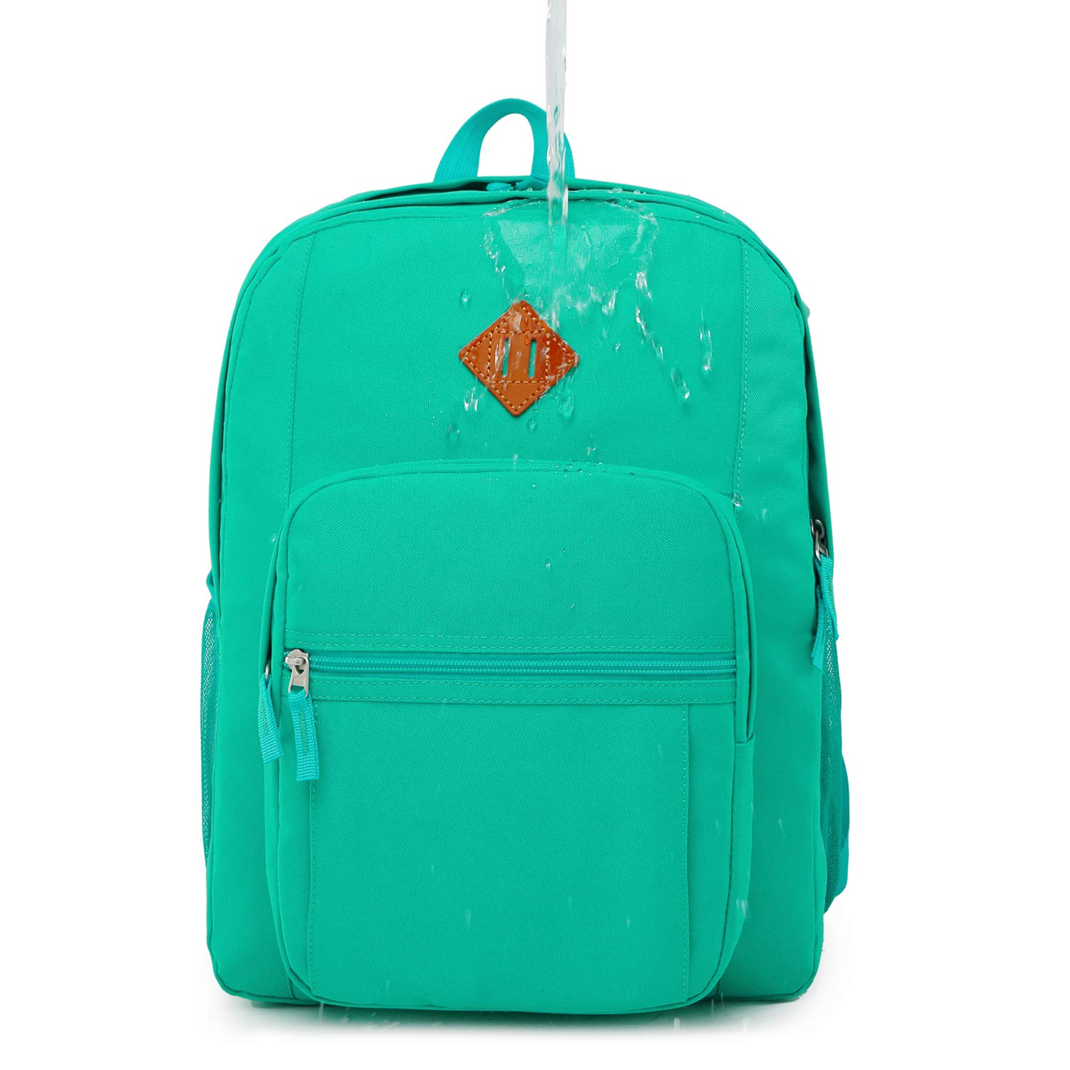 Foto 7 pulgar | Mochila Abshoo Classical Basic de Poliéster Resistente al Agua Verde Azulado - Venta Internacional