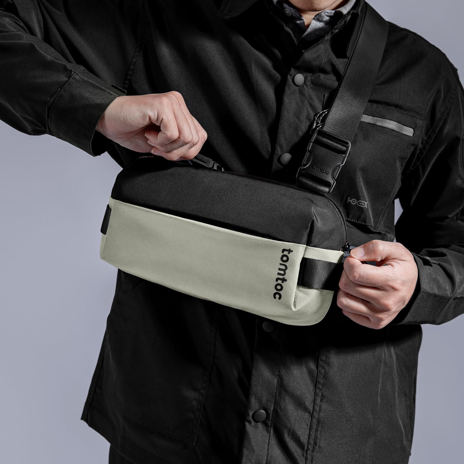 Foto 8 pulgar | Bandolera Tomtoc Compact Edc Resistente al Agua - Venta Internacional
