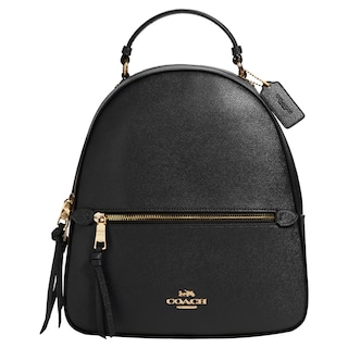 Foto 1 | Mochila Coach Jordyn Black Crossgrain Leather - Venta Internacional.