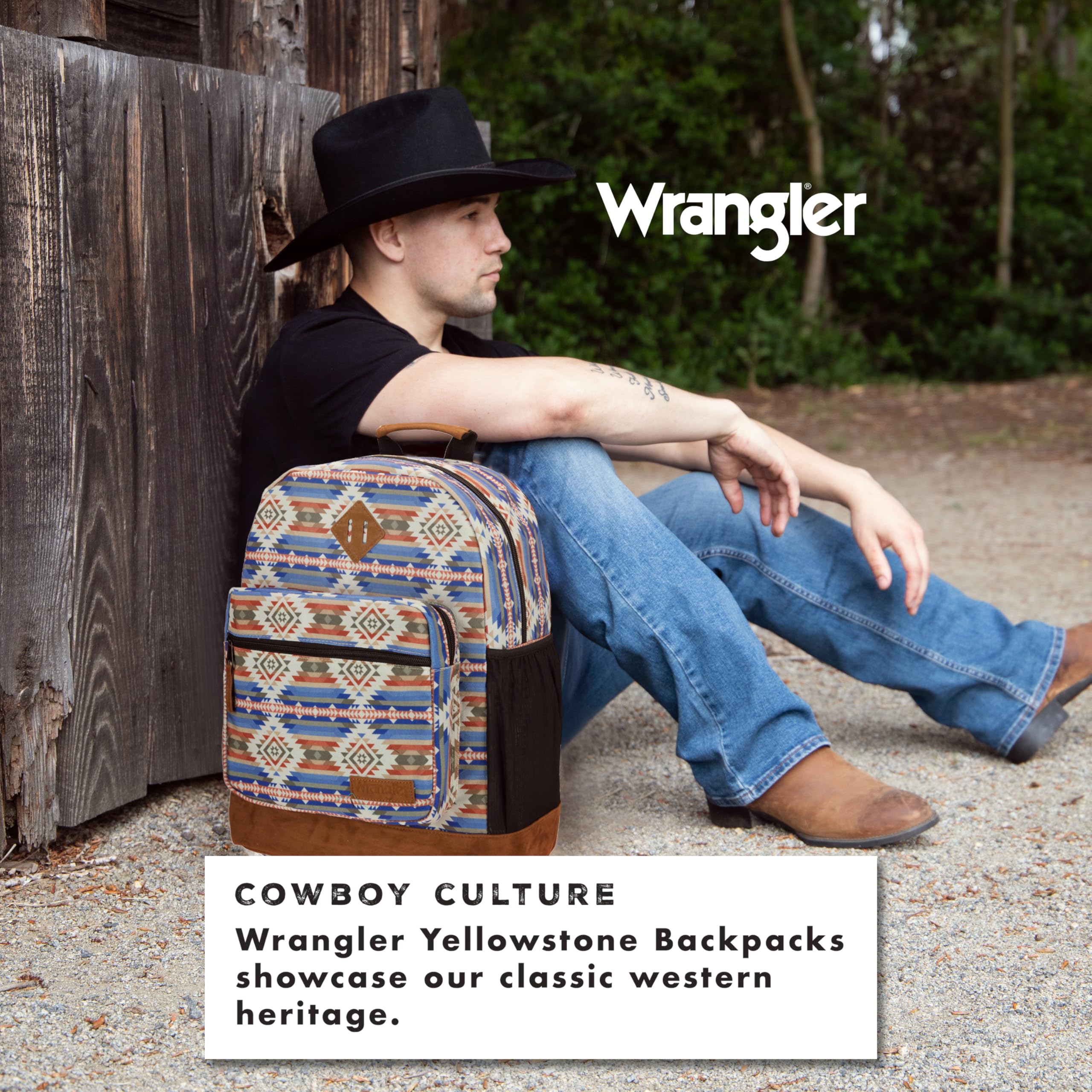 Foto 5 pulgar | Mochila Wrangler Yellowstone De Estilo Occidental Resistente Al Agua - Venta Internacional.