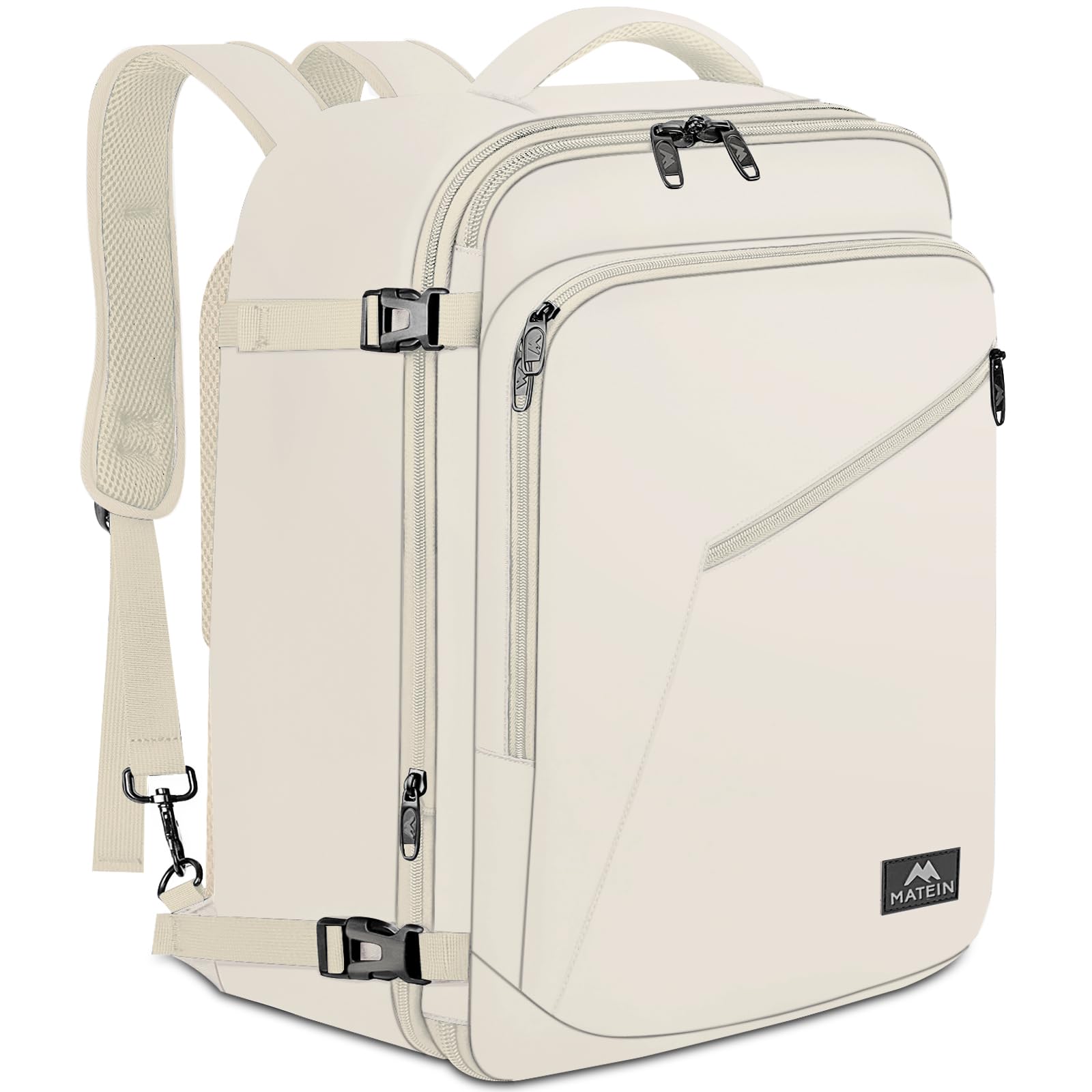Foto 2 pulgar | Mochila Matein Large De 45 L Para Viaje Aprobada Para Vuelos, Color Beige - Venta Internacional.