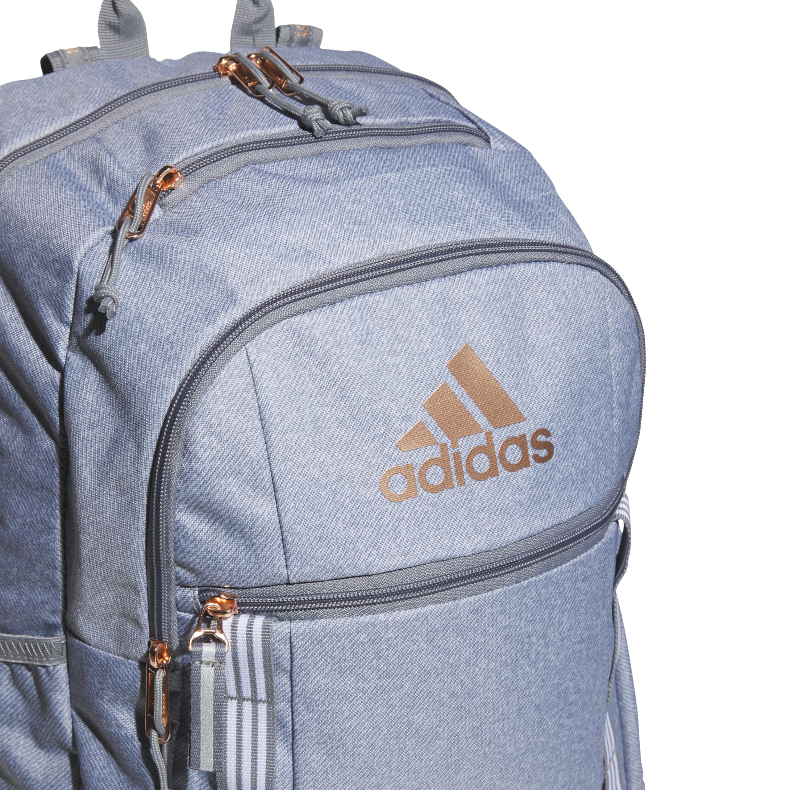 Foto 3 | Mochila Adidas Excel 7 Twill Gris/gris/oro Rosa - Venta Internacional.