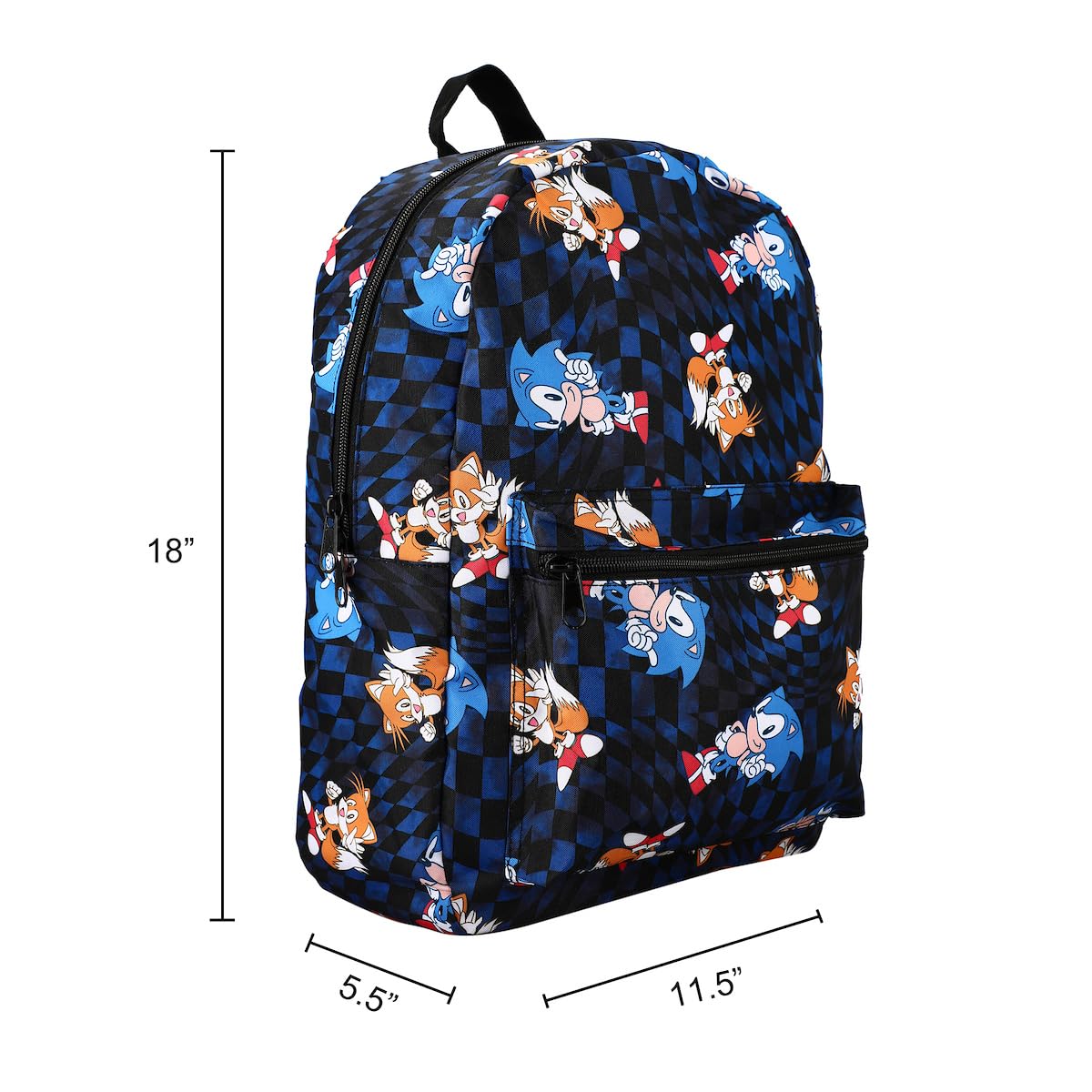 Foto 7 pulgar | Mochila Bioworld Con Estampado Del Personaje De Sonic The Hedgehog - Venta Internacional.