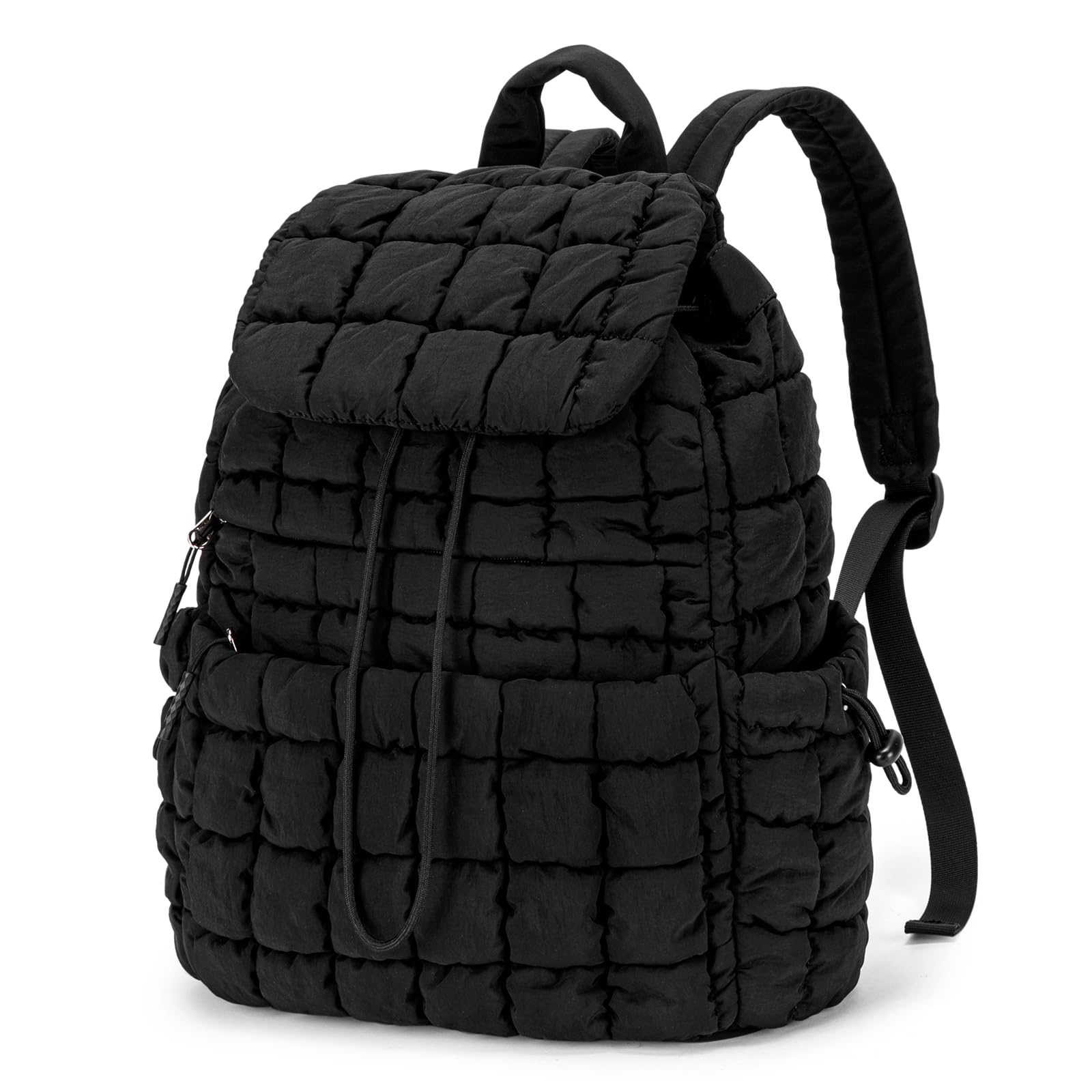Foto 2 pulgar | Mochila Cluci Puffy Acolchada Para Mujer Ligera 19l Negra - Venta Internacional.