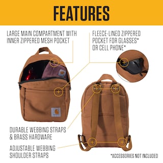 Foto 2 | Mochila Carhartt Classic Mini Duradera Y Resistente Al Agua Tidal - Venta Internacional.