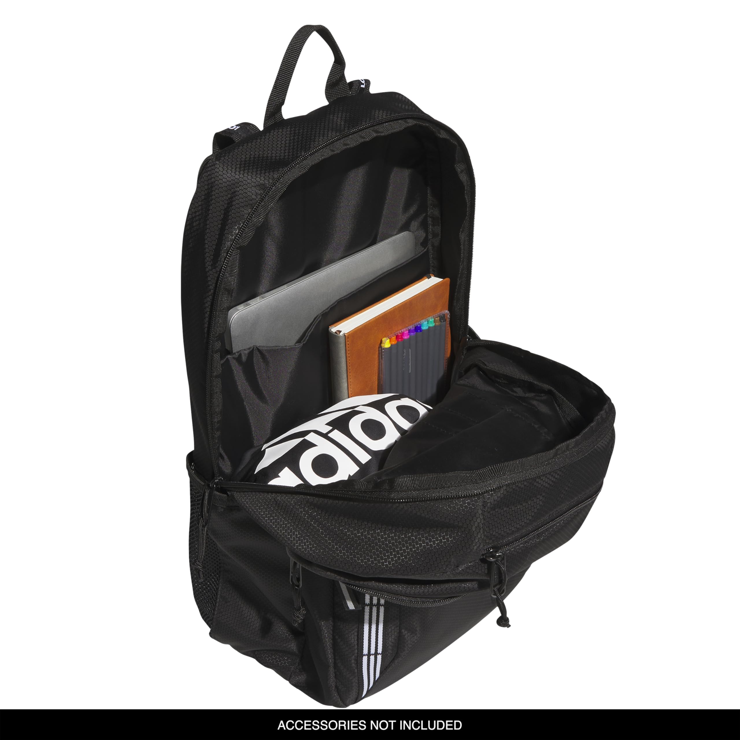 Foto 3 pulgar | Mochila Adidas Excel 7 Negro/blanco Con 3 Bandas - Venta Internacional.
