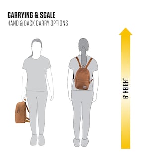 Foto 2 | Mochila Carhartt Classic Mini Durable Resistente Al Agua Marrón - Venta Internacional.