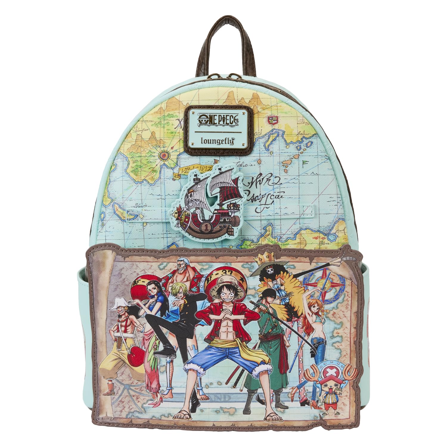 Foto 2 pulgar | Minimochila Loungefly De Una Sola Pieza Con Sombrero De Paja Para El 25 Aniversario De Piratas - Venta Internacional.