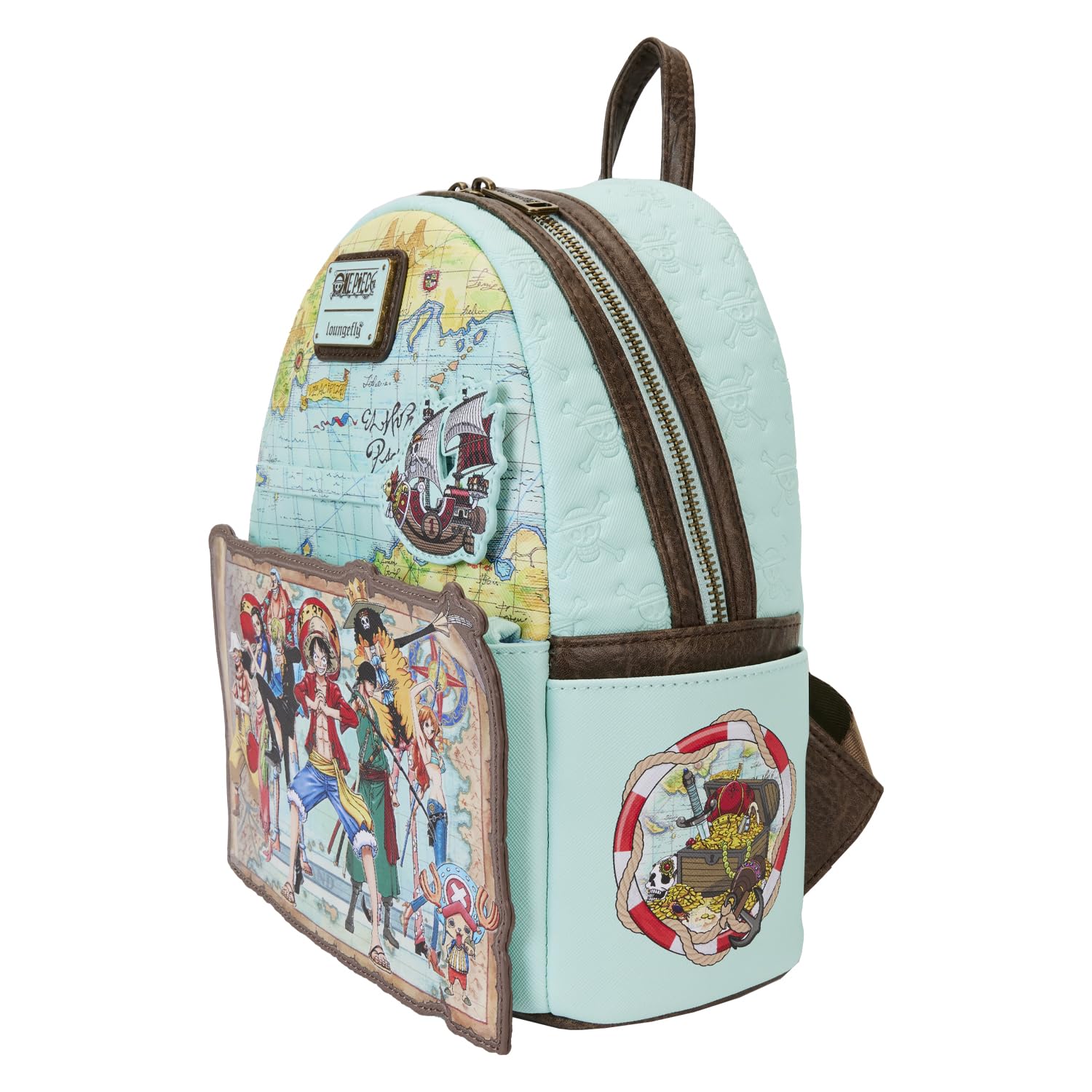 Foto 4 pulgar | Minimochila Loungefly De Una Sola Pieza Con Sombrero De Paja Para El 25 Aniversario De Piratas - Venta Internacional.