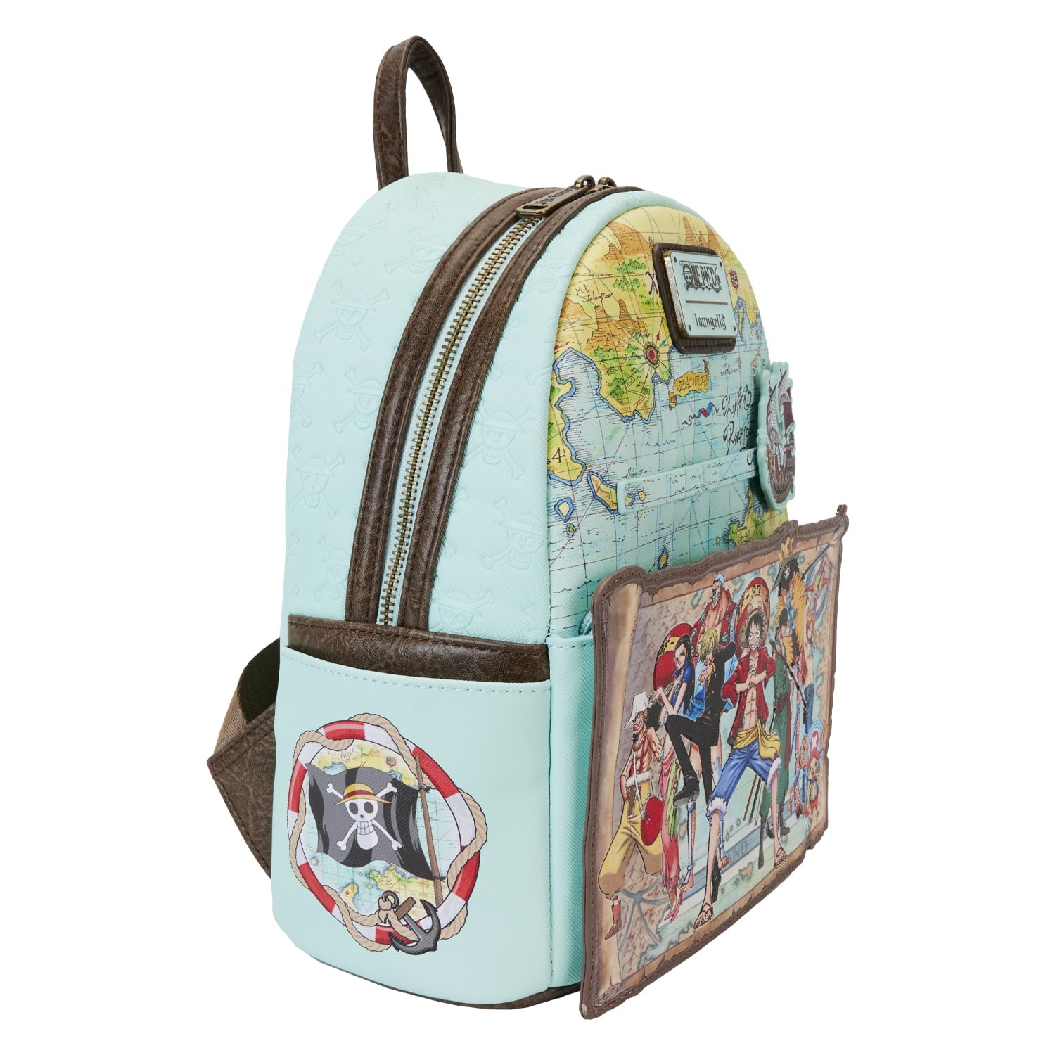 Foto 6 pulgar | Minimochila Loungefly De Una Sola Pieza Con Sombrero De Paja Para El 25 Aniversario De Piratas - Venta Internacional.
