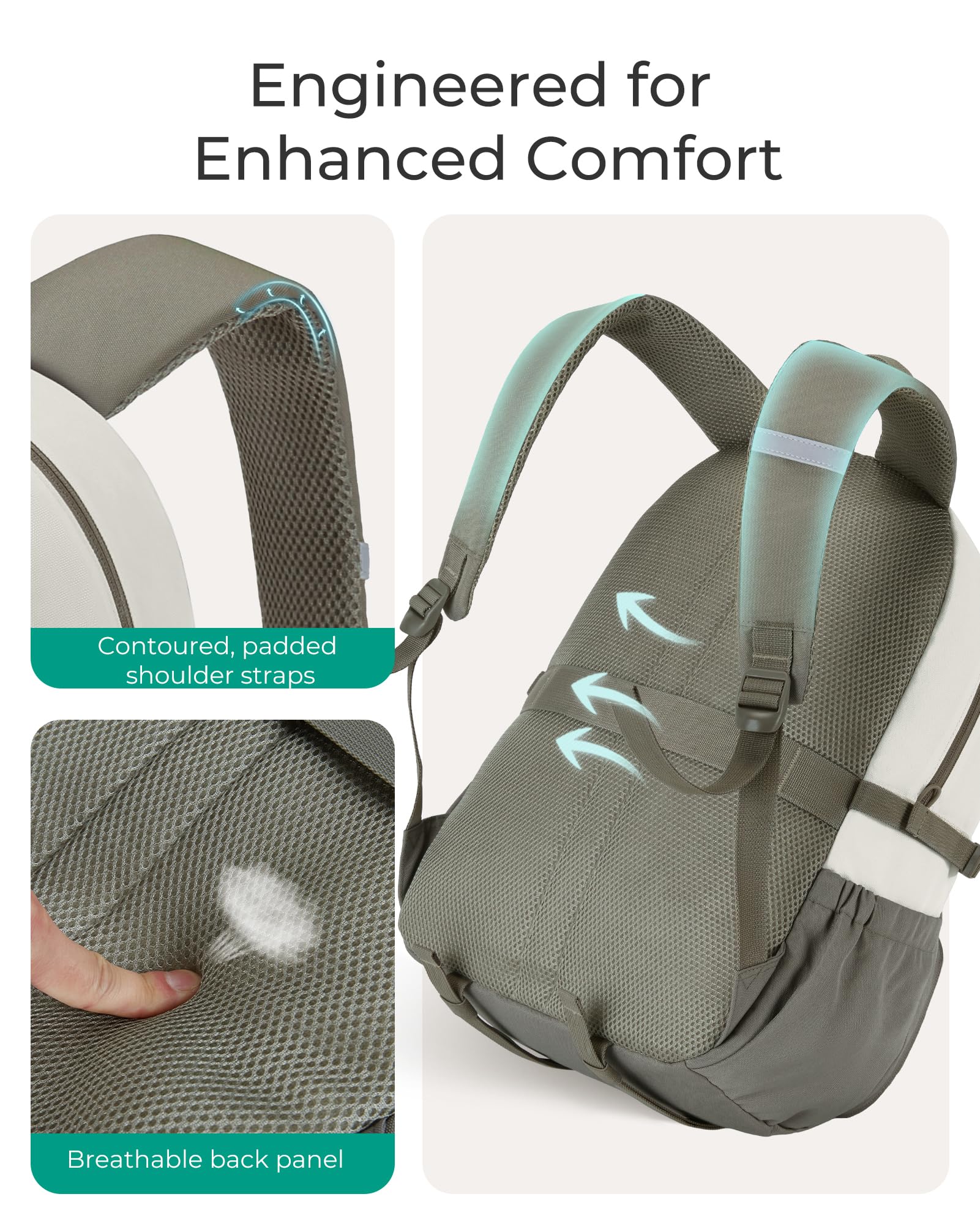 Foto 6 pulgar | Mochila Bagsmart Negra-Venta Internacional