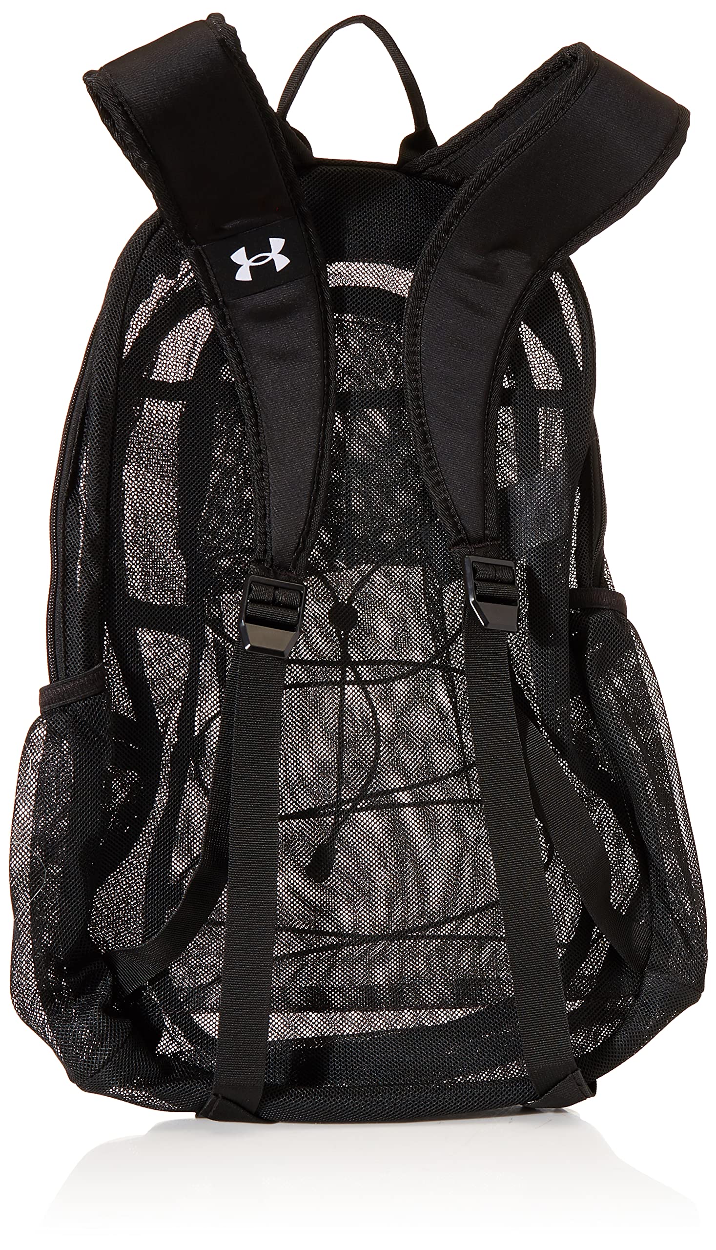 Foto 3 pulgar | Mochila Under Armour Hustle Mesh Negro para Adultos - Venta Internacional