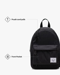 Foto 4 | Mochila Herschel Negra-Venta Internacional