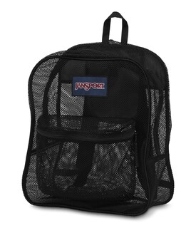 Foto 2 | Mochila Jansport Mesh Pack Transparente Negra - Venta Internacional.