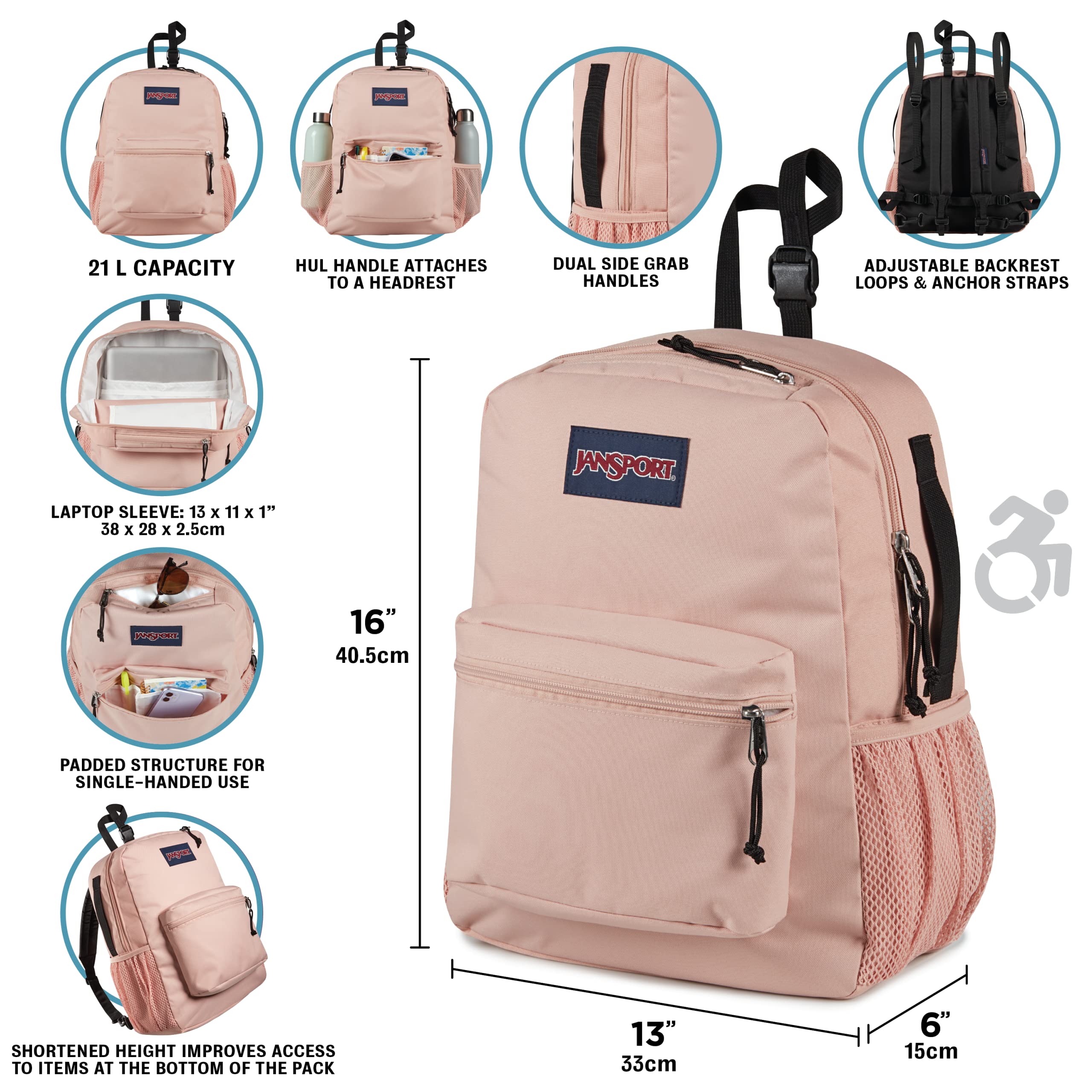 Foto 4 pulgar | Mochila Jansport Central Adaptive Wheelchair & Walker - Venta Internacional.