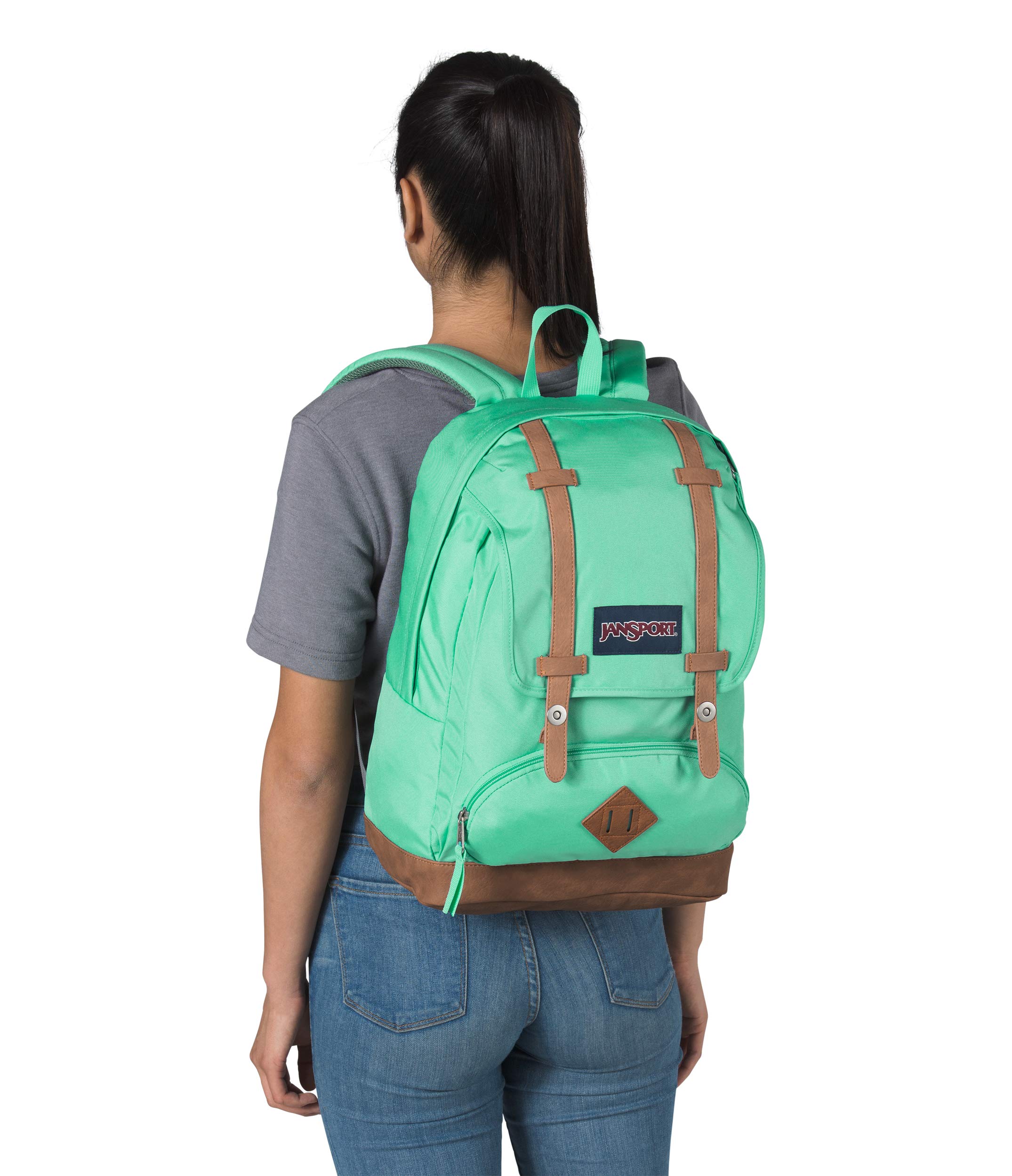 Foto 4 pulgar | Mochila Jansport Cortlandt 25l Para Portátil De 15 Pulgadas - Verde Azulado - Venta Internacional.