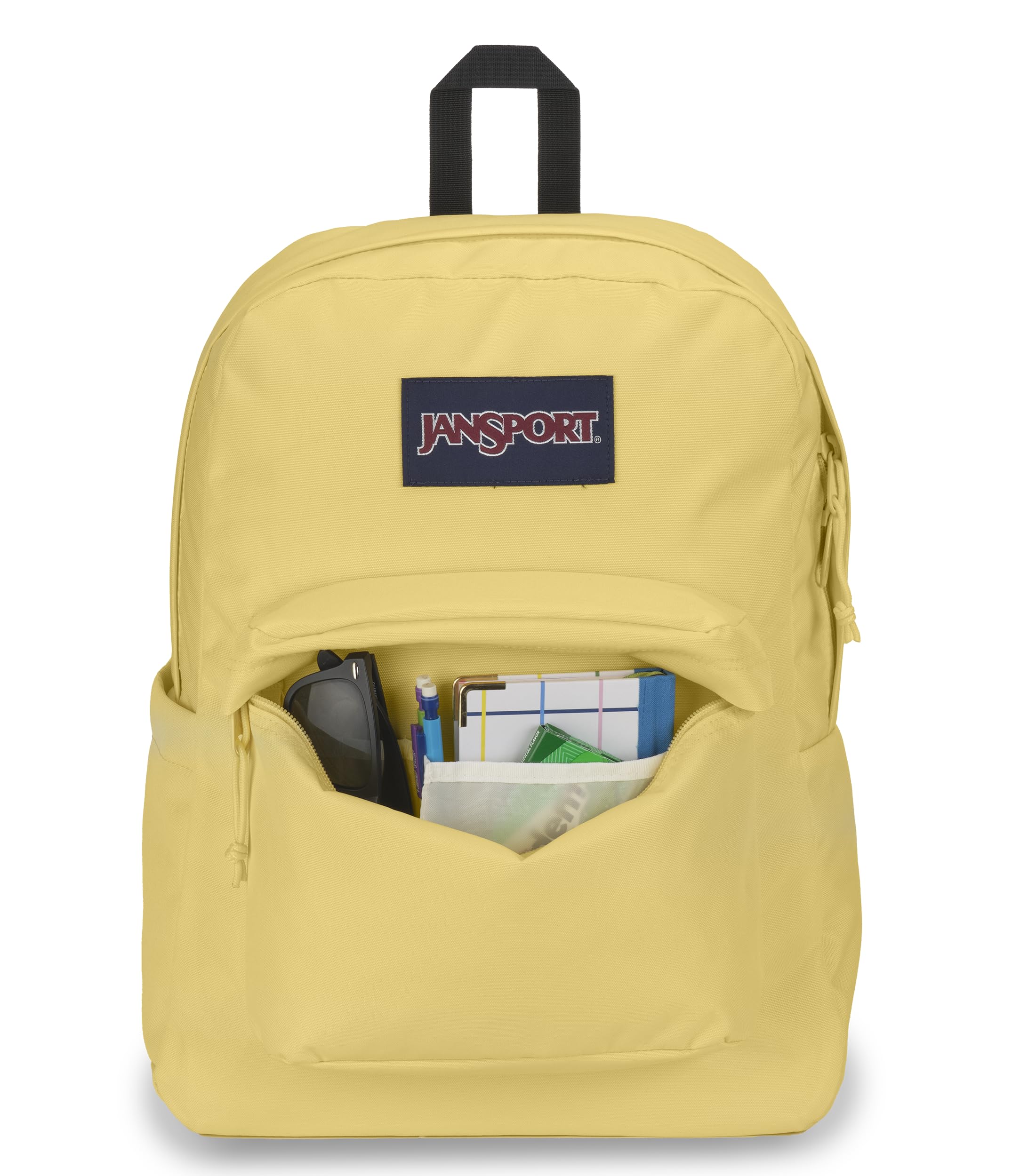 Foto 4 | Mochila Jansport Superbreak, Duradera Y Ligera, Color Plátano Pálido - Venta Internacional.