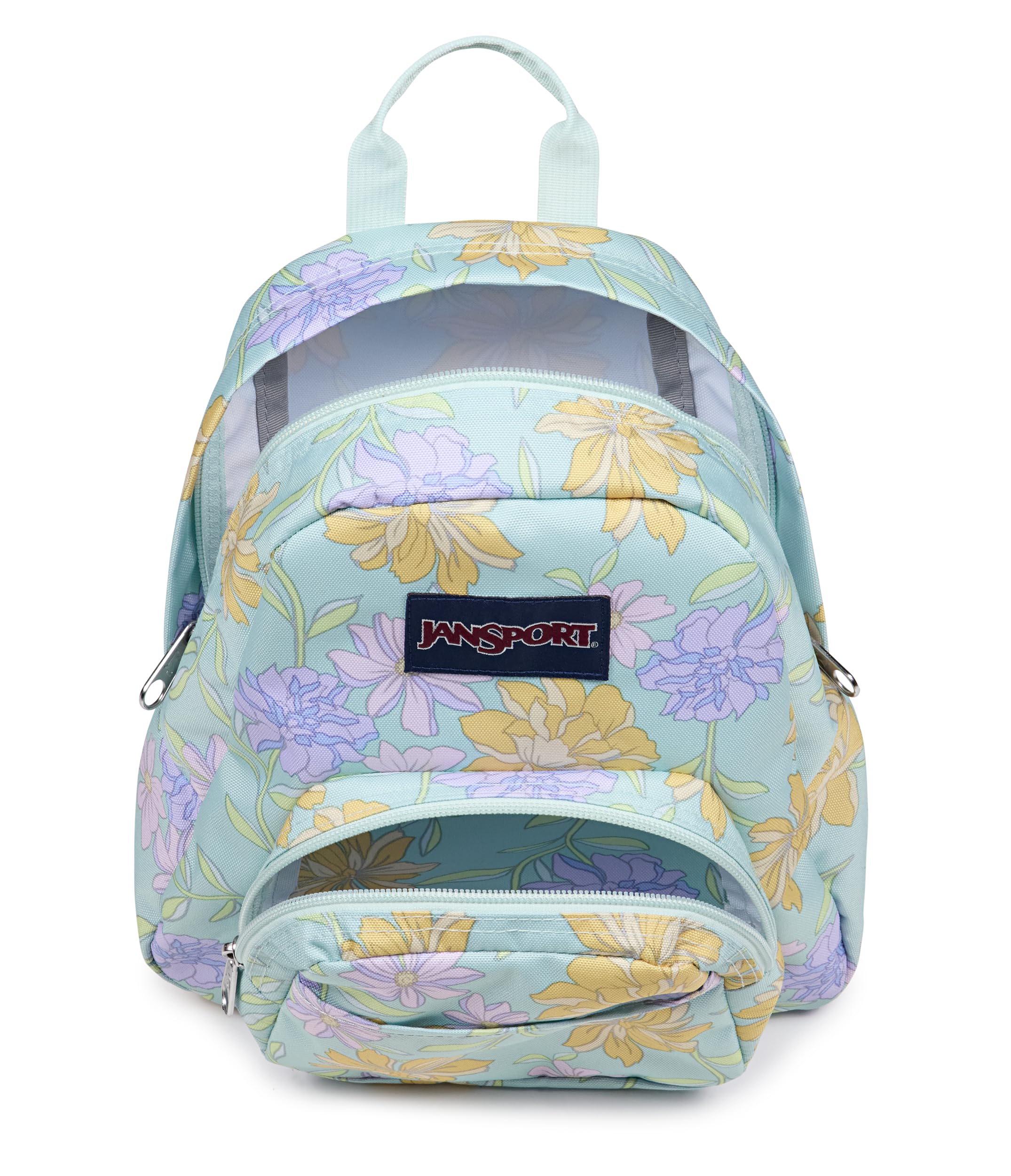 Foto 6 pulgar | Mochila Jansport Mini De Media Pinta, 10,2 L, Diseño Floral Desteñido, Menta Fresca - Venta Internacional.