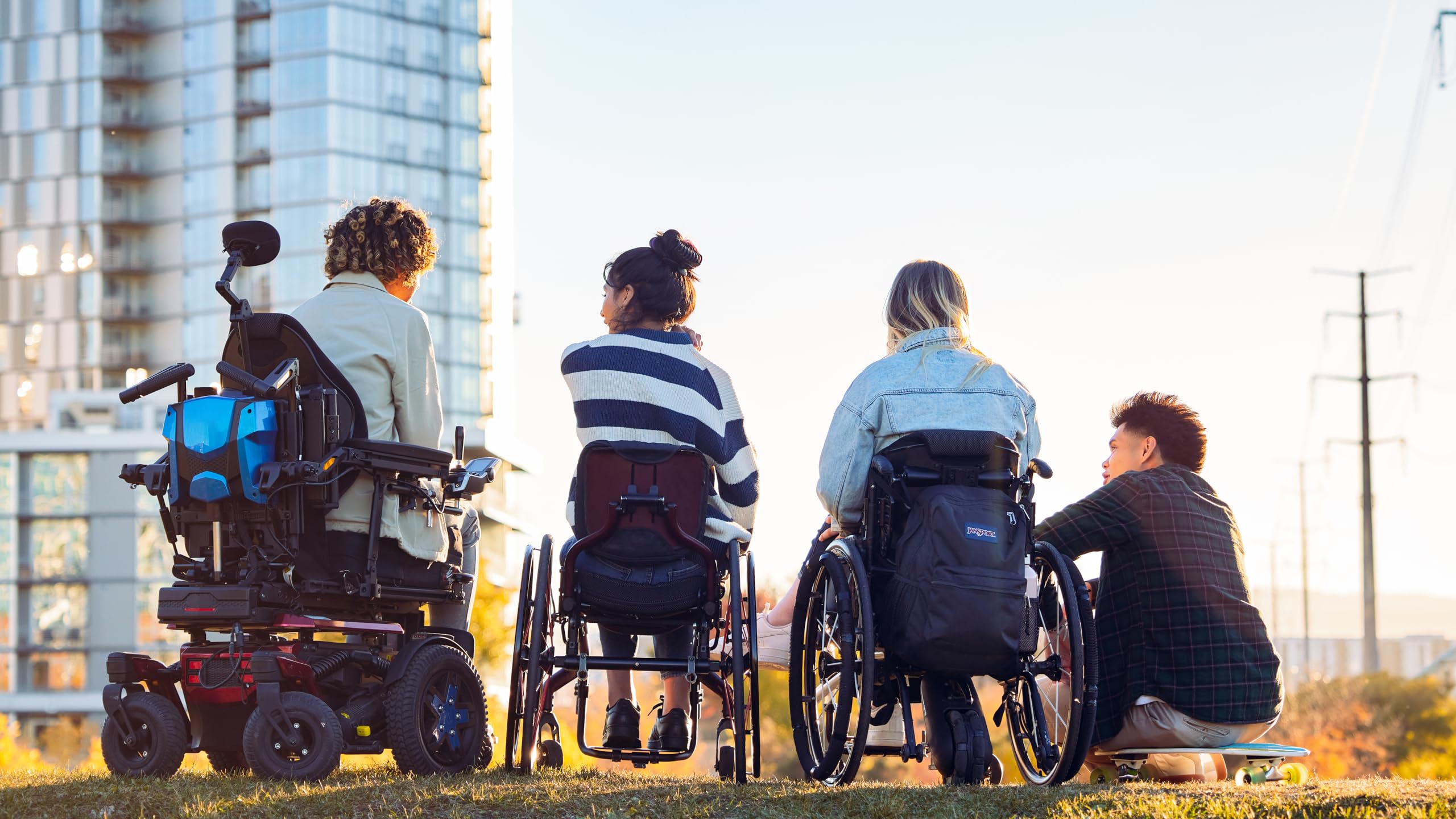 Foto 6 pulgar | Mochila Jansport Central Adaptive Wheelchair Walker Blue - Venta Internacional.