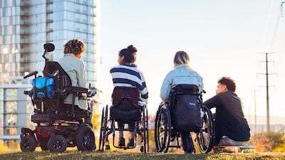 Foto 5 | Mochila Jansport Central Adaptive Wheelchair Walker Blue - Venta Internacional.