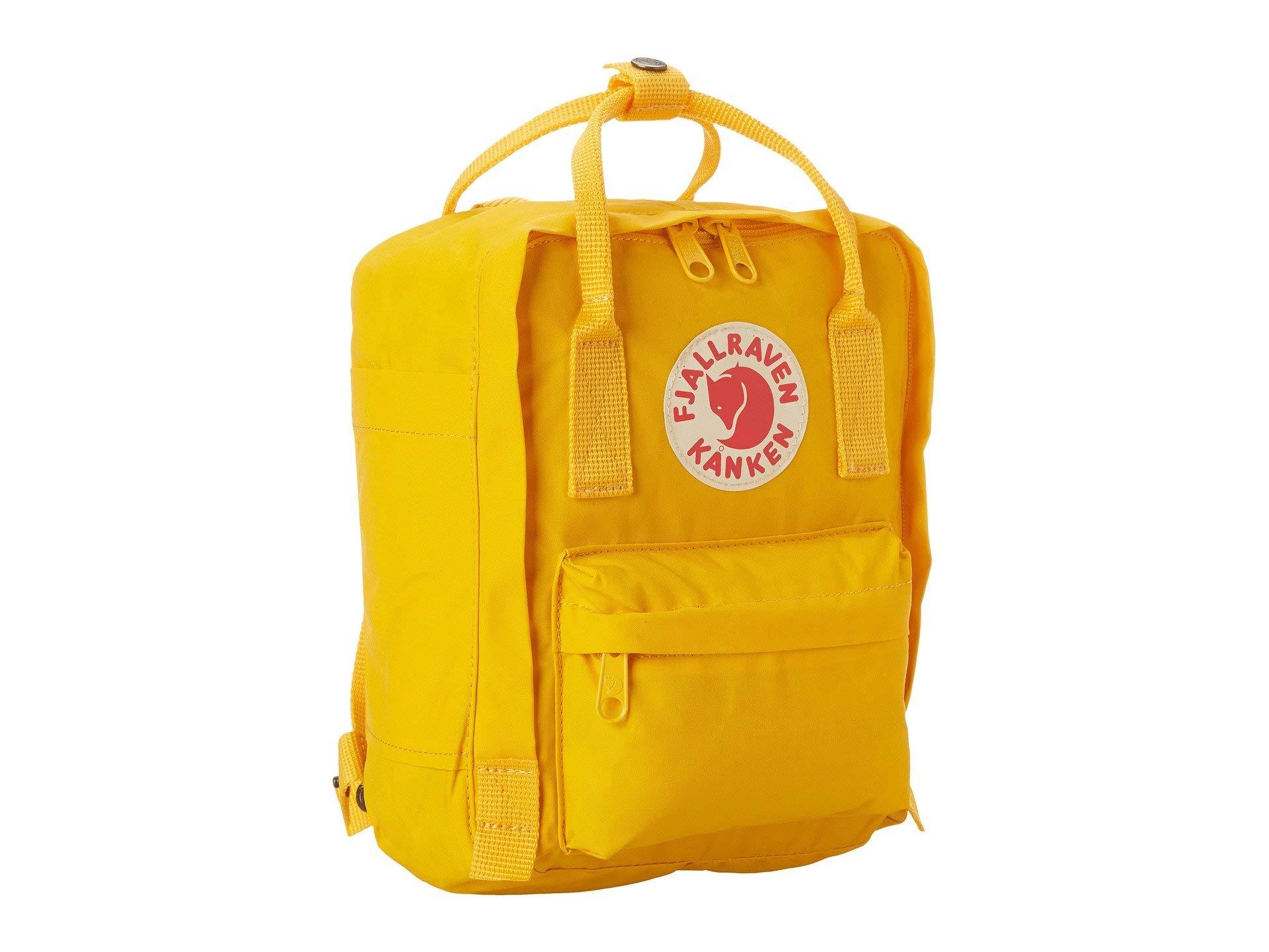 Mochila Fjällräven Kanken Mini Para Mujer, Color Amarillo Cálido - Venta Internacional.