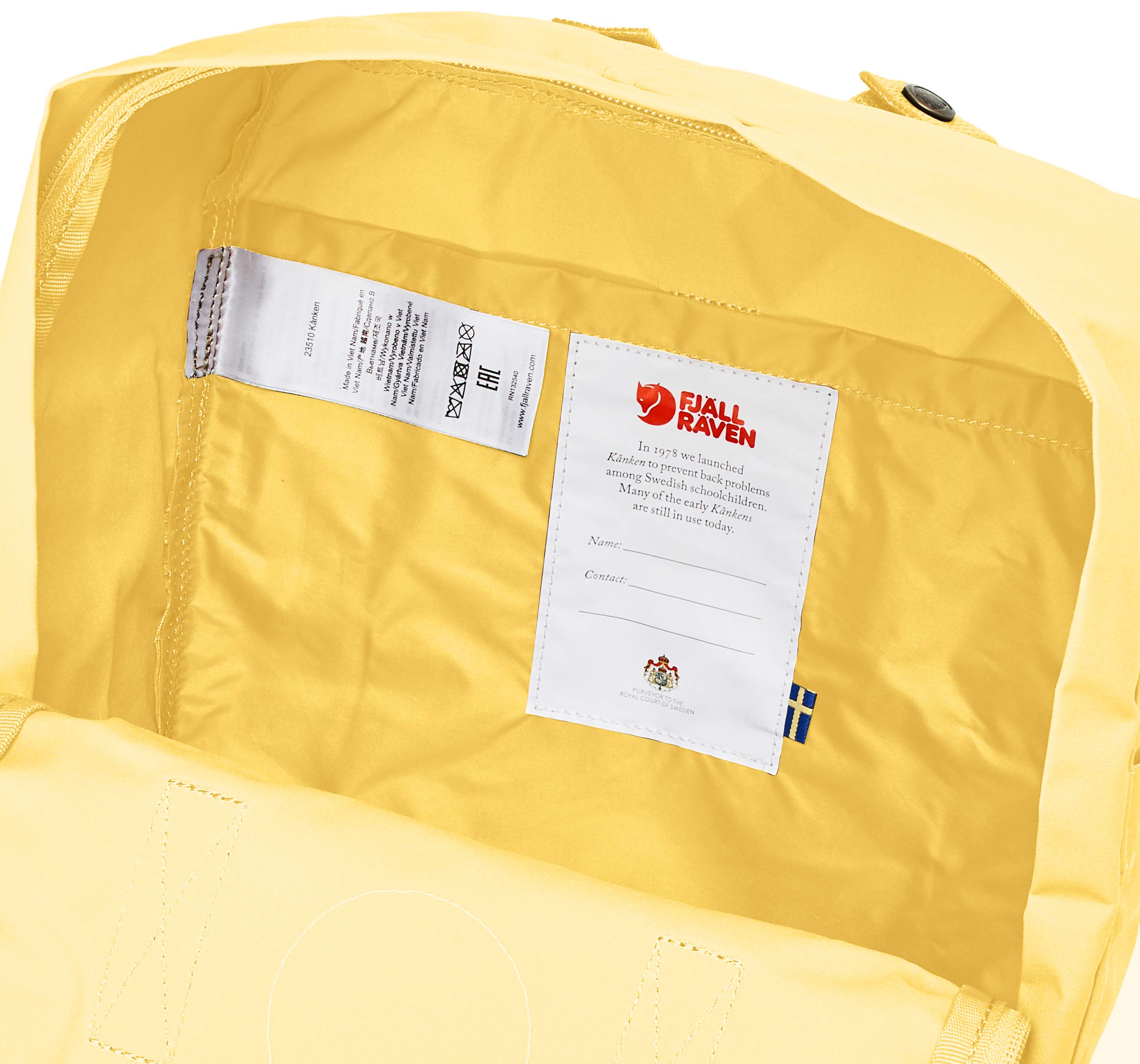 Foto 5 pulgar | Mochila Fjällräven Kanken De Nailon Amarillo Maíz Para Mujer - Venta Internacional.
