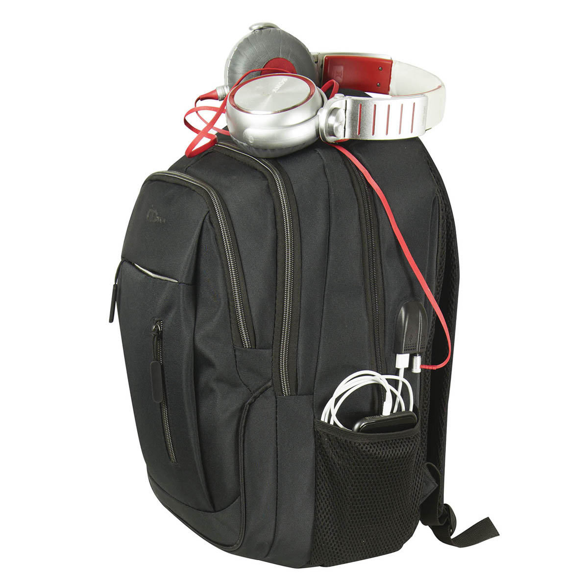 Foto 6 | Mochila Gomadi Negra Tela Poliester 600d Modelo 7024002 46x30x19 Cm