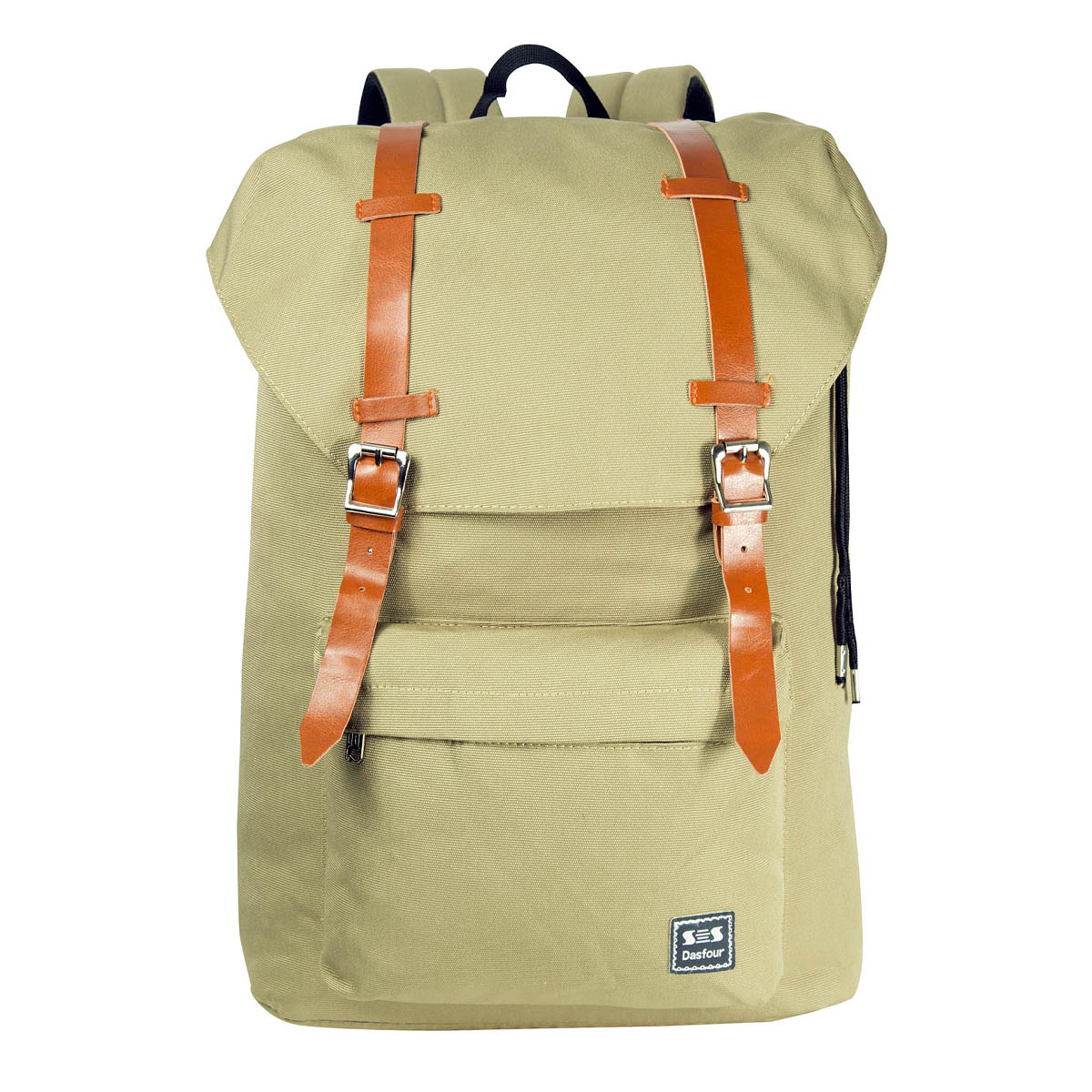 Foto 2 pulgar | Mochila Dasfour Kaki Tela Poliester 600d Modelo 7001403 48x32x16 Cm