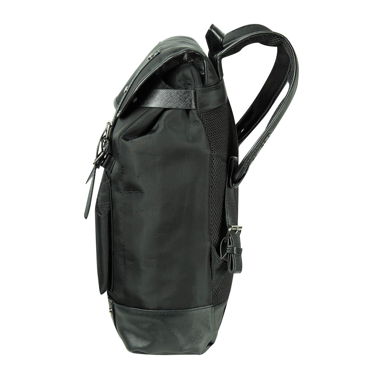 Foto 4 pulgar | Mochila Gomadi Negra Tela Poliester 600d Modelo 7077702 45x33x17 Cm