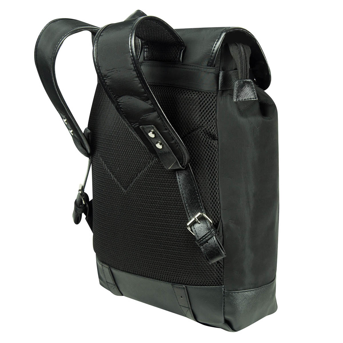 Foto 5 pulgar | Mochila Gomadi Negra Tela Poliester 600d Modelo 7077702 45x33x17 Cm