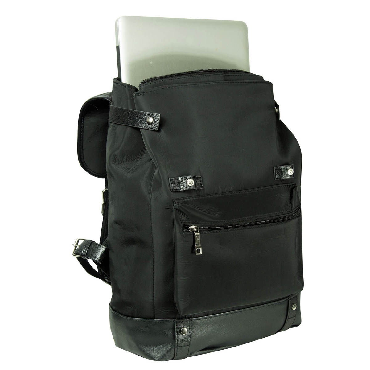 Foto 6 pulgar | Mochila Gomadi Negra Tela Poliester 600d Modelo 7077702 45x33x17 Cm