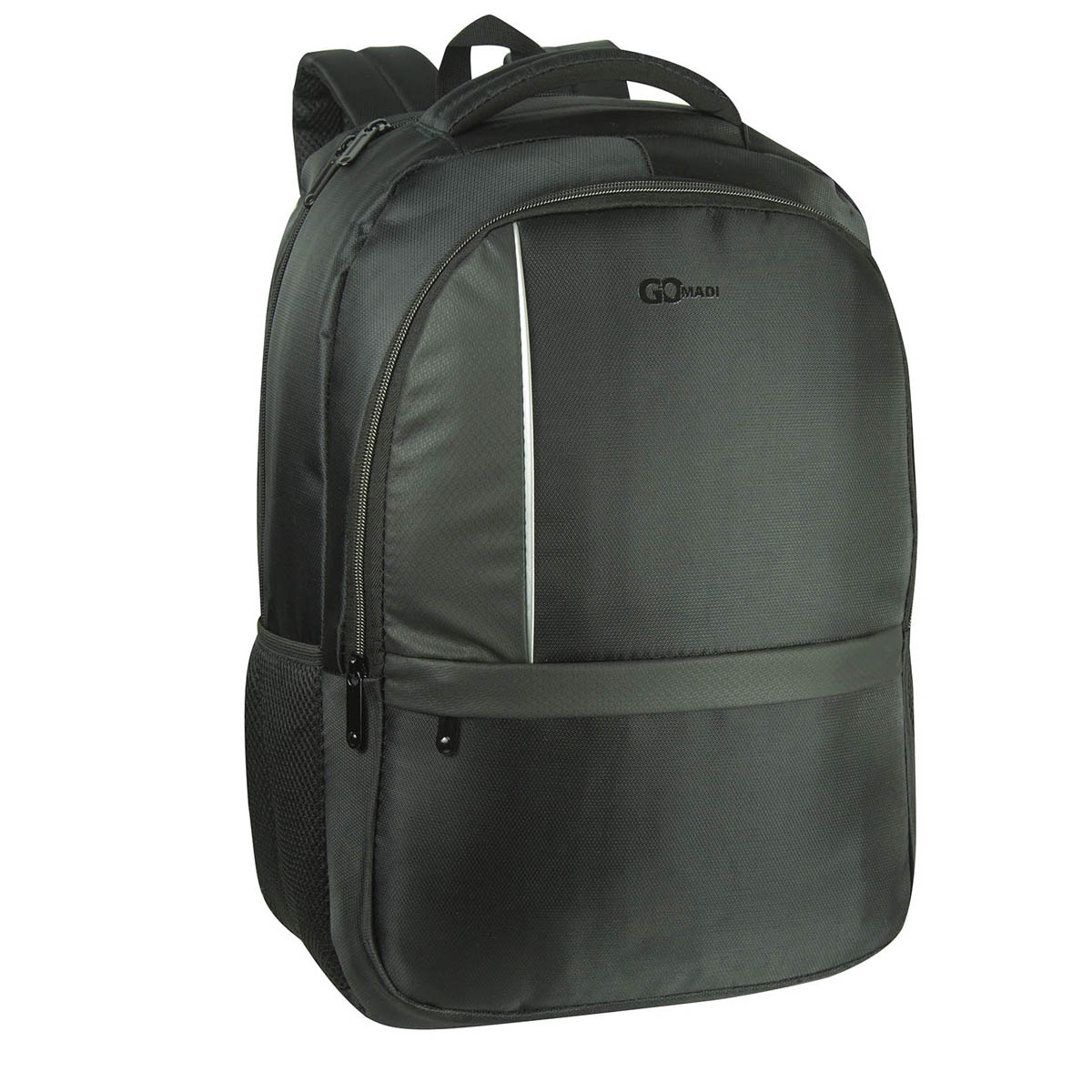Foto 3 pulgar | Mochila Gomadi Negra Tela Poliester 600d Modelo 7051102 47x33x19 Cm