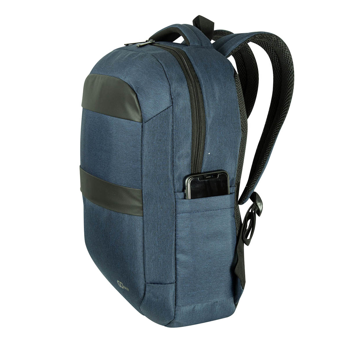 Foto 8 pulgar | Mochila Gomadi Azul Negro Tela Poliester 600d Modelo 7034505 45x33x15 Cm