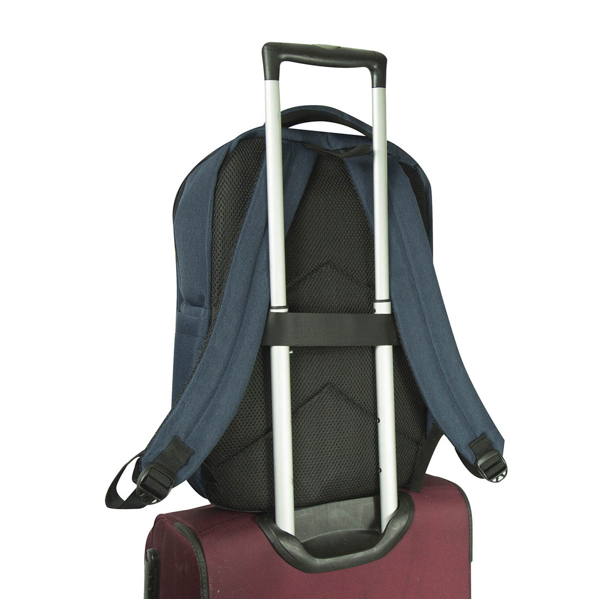 Foto 8 | Mochila Gomadi Azul Negro Tela Poliester 600d Modelo 7034505 45x33x15 Cm