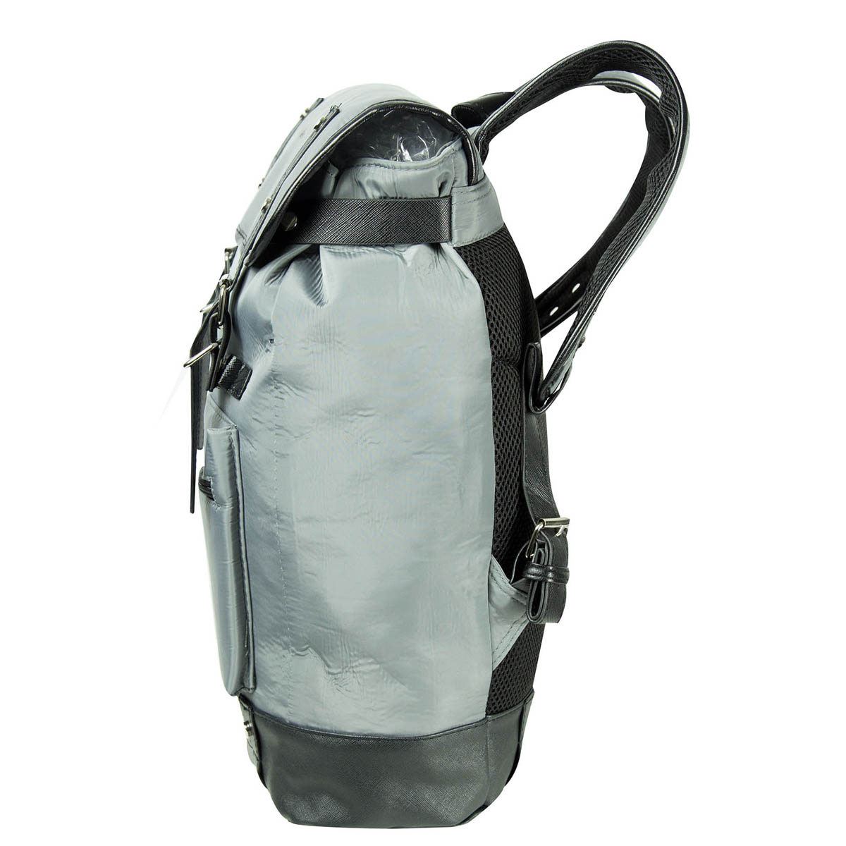 Foto 4 pulgar | Mochila Gomadi Gris Tela Poliester 600d Modelo 7077706 45x33x17 Cm