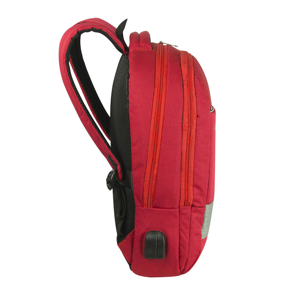 Foto 4 pulgar | Mochila Gomadi Roja Tela Poliester 600d Modelo 7072504 46x30x19 Cm