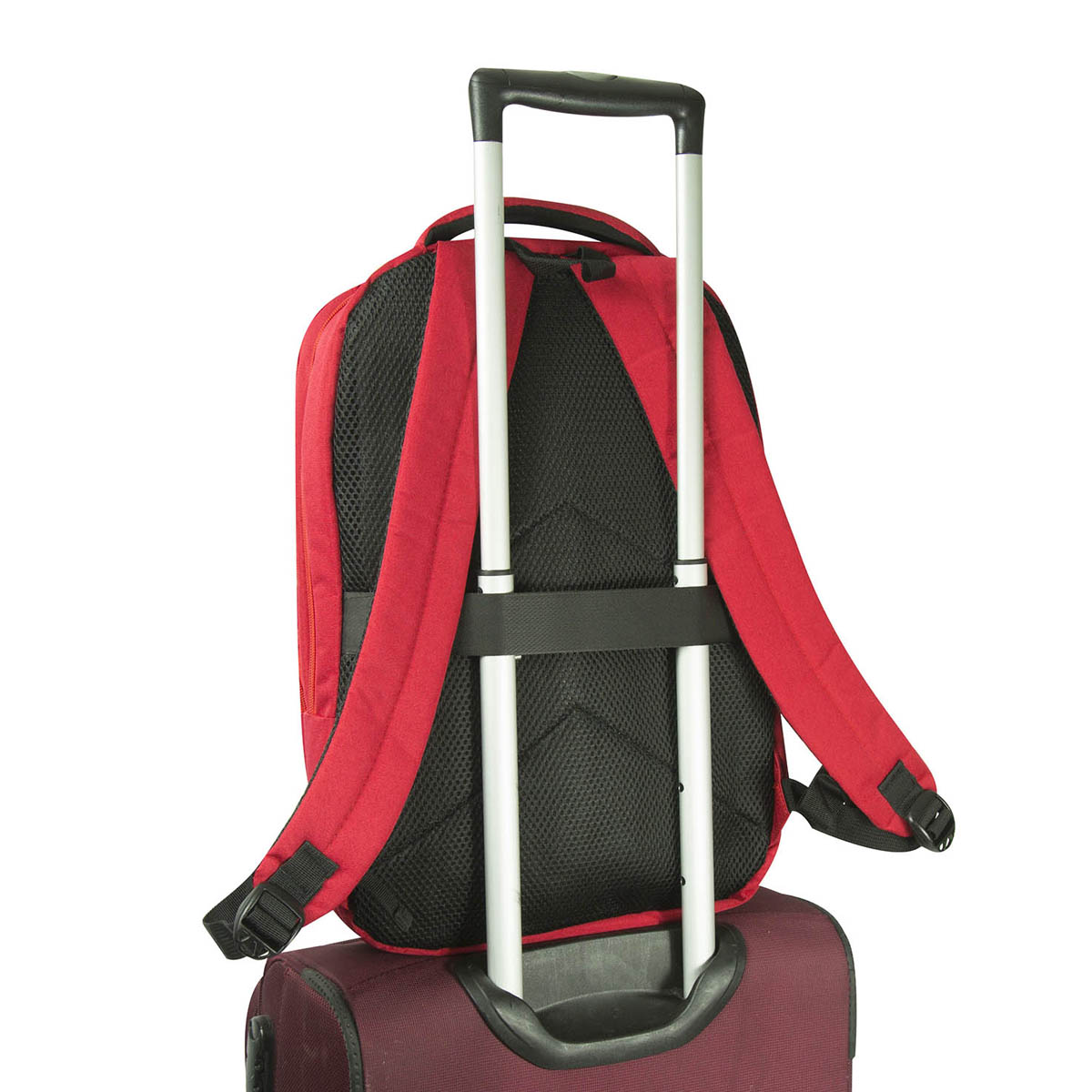 Foto 8 pulgar | Mochila Gomadi Roja Tela Poliester 600d Modelo 7072504 46x30x19 Cm
