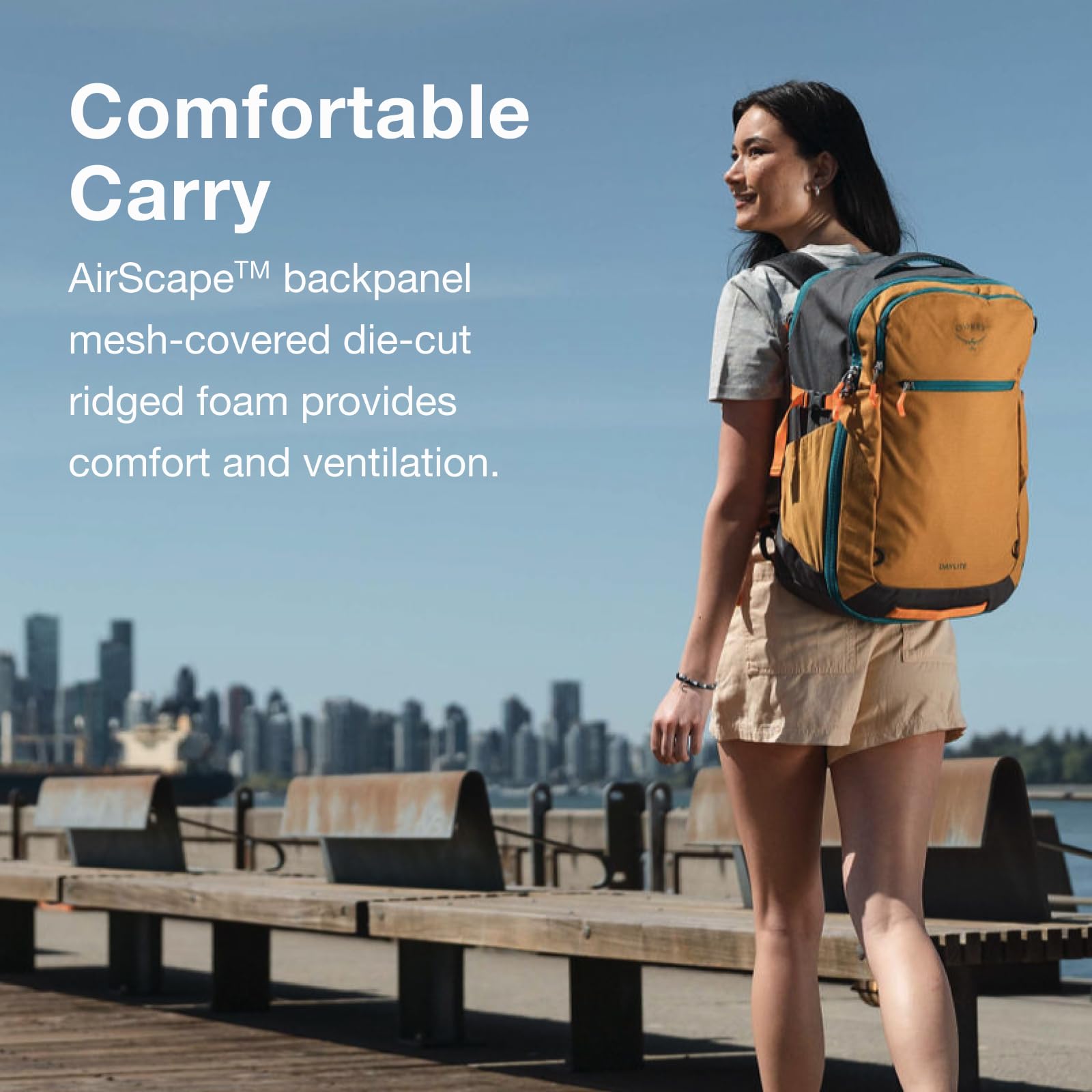 Foto 6 pulgar | Paquete De Viaje Osprey Daylite 35l Para Portátil De 16 Pulgadas - Amarillo - Venta Internacional.