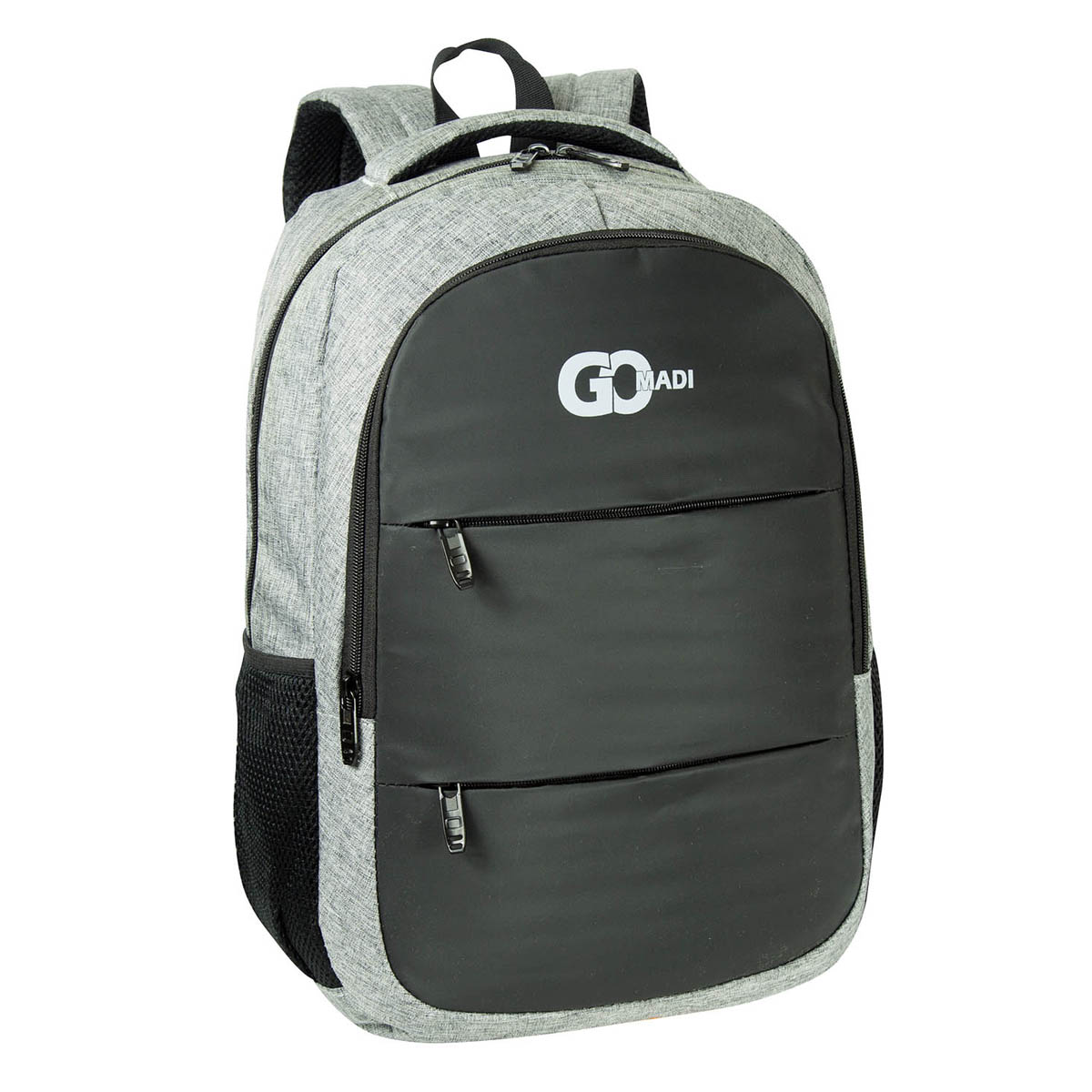 Foto 2 | Mochila Gomadi Gris Negro Tela Poliester 600d Modelo 70201 45x32x17 Cm