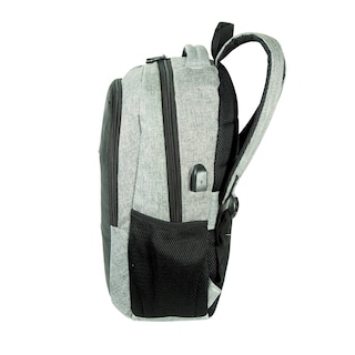 Foto 3 | Mochila Gomadi Gris Negro Tela Poliester 600d Modelo 70201 45x32x17 Cm