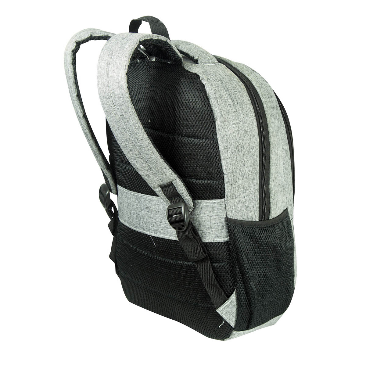 Foto 4 | Mochila Gomadi Gris Negro Tela Poliester 600d Modelo 70201 45x32x17 Cm