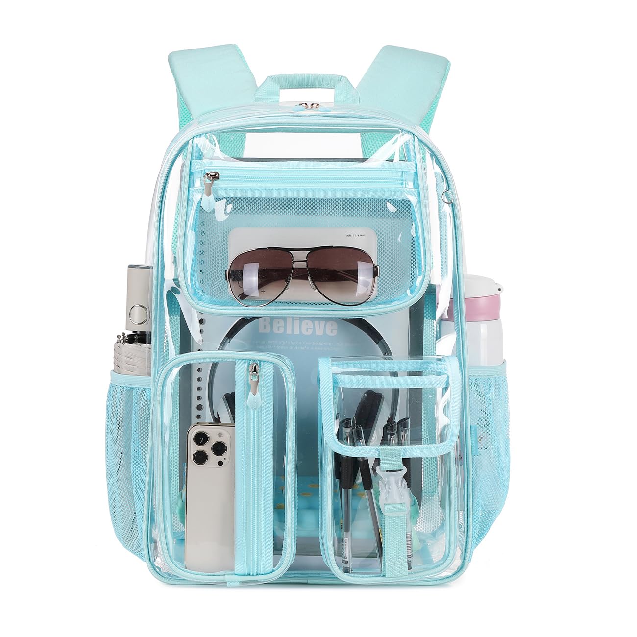Foto 2 pulgar | Mochila Cusangel Clear Light Blue 40x28x13cm Tpu - Venta Internacional