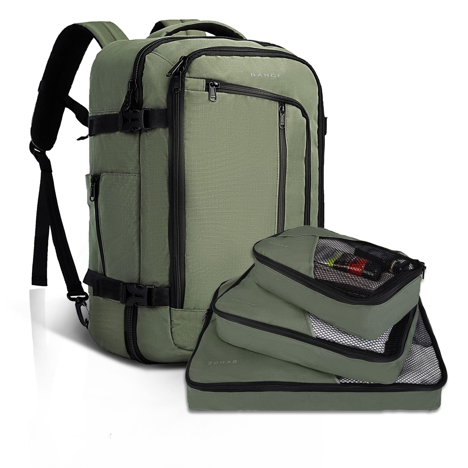Foto 2 pulgar | Mochila de Viaje Bange Verde-Venta Internacional