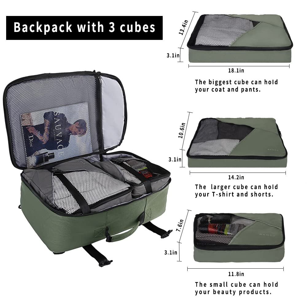 Foto 3 pulgar | Mochila de Viaje Bange Verde-Venta Internacional