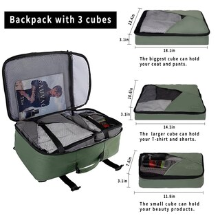 Foto 2 | Mochila de Viaje Bange Verde-Venta Internacional