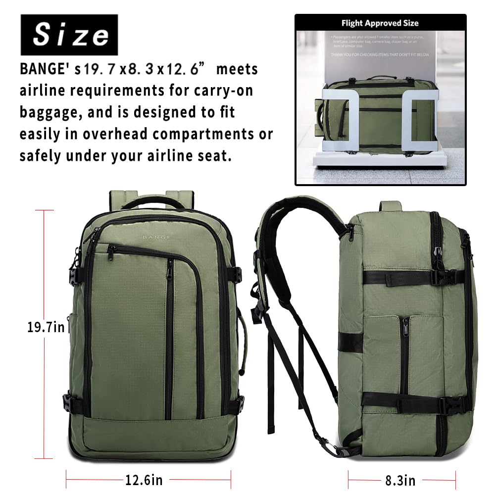 Foto 4 pulgar | Mochila de Viaje Bange Verde-Venta Internacional
