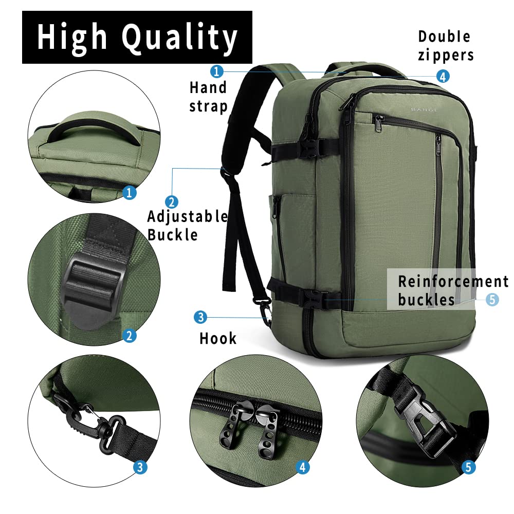Foto 5 pulgar | Mochila de Viaje Bange Verde-Venta Internacional